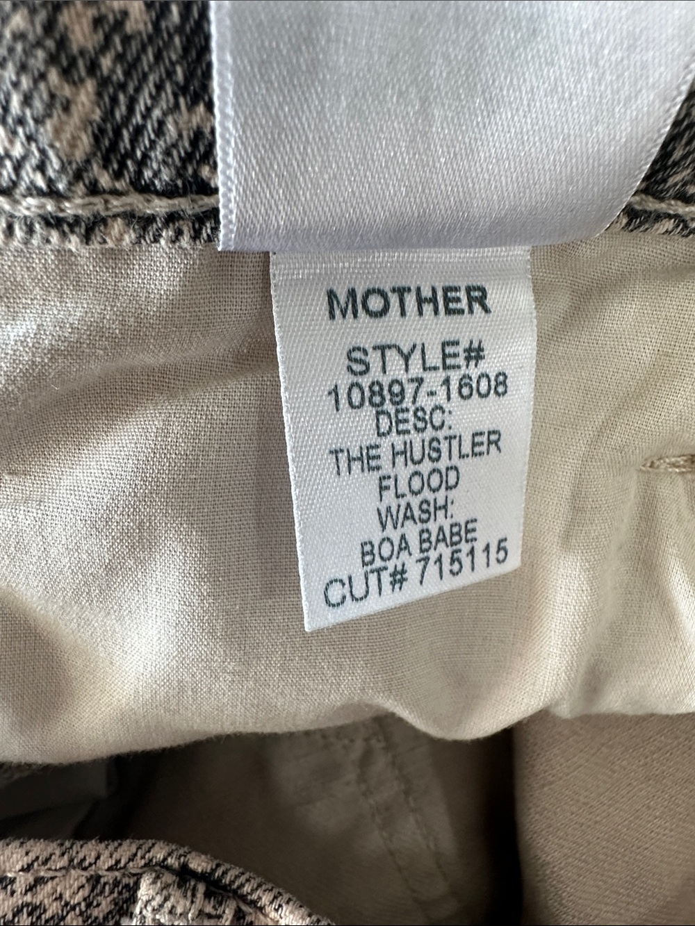 Mother Jeans The Hustler Flood Ankle Wide Leg Jeans in Boa Babe New! - Picture 16 of 16